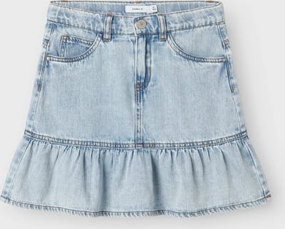 Name it zomer jeans short meisjes - licht blauw denim - Nkfnynne