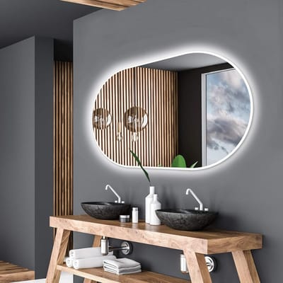 Ronde Wandspiegel met Verstelbare LED Verlichting - Badkamerspiegel - Diverse Formaten