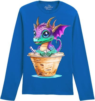 Draak Iced Coffee Dragon The Coloured House Longsleeve T-shirt XXL