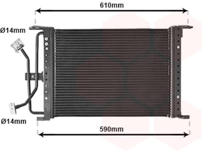 Van Wezel - LUCHTCONDENSATOR VOOR FORD FIESTA IV 1995-1999 1101944