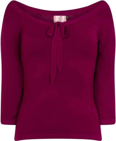 Dancing Days - PRETTY ILLUSION Longsleeve top - M - Bordeaux rood