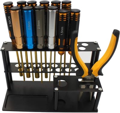 Multifunctionele Schroevendraaier Organizer met 18 Gaten, Acryl Houder voor Hex en Phillips Schroevendraaiers
