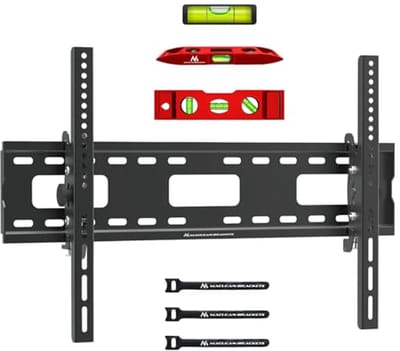 Robuuste TV-beugel voor 32-90 inch - Kantelverstelling +15° tot -15° - Tot 80 kg belastbaar