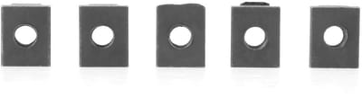 Dailygoods- T-moer Zwart Oxide Afwerking - M8/M10 - Hoogwaardige 45 Staal - T-groef - Verbinden van Onderdelen - Lange Levensduur - T-groefmoer