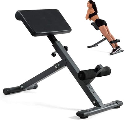 Opvouwbare Romeinse stoel voor rugverlenging en buiktrainer - 5 verstelbare posities - Glute en buiktrainingen - Thuis fitnessapparatuur - Maximale belasting