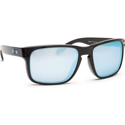 Oakley Zonnebril Holbrook OO9102-C1 Gepolijst Zwart Prizm Diepe Water Gepolariseerd