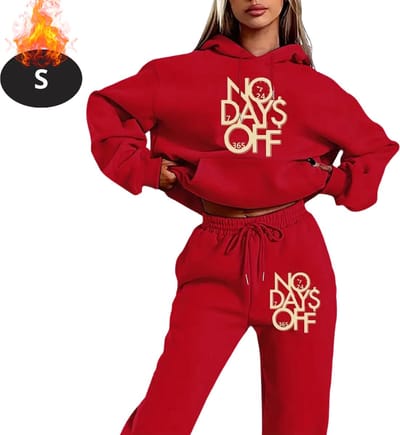 Nivard Joggingpak - Huispak - Volwassenen - Trainingspak - Comfortabel - Joggingsbroek - Tracksuit - Dames - Winter - Rood - S