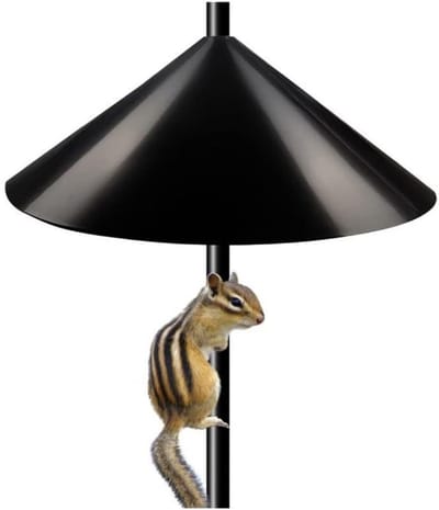 Wrap Around Voederhuis Bescherming, 40.6cm Eekhoorn Baffle, Vogelvoederstation Bescherming, Eekhoornbestendig, Bescherm Vogelvoederstations en Vogelhuisjes