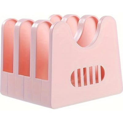 1 pièce Organisateur de cuisine multifonctionnel - Porte-cuillère et ustensiles antirouille avec égouttoir, Étagère de rangement pour couvercles de casseroles rose