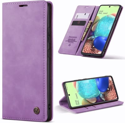 Casemania Hoesje Geschikt voor Samsung Galaxy S20 FE - Bright Lila - Dunne Portemonnee Book Case - Slim Wallet Case met Pasjeshouder