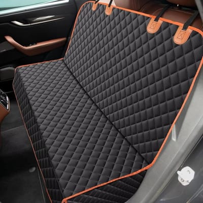 Hondendeken Auto - Beschermmat Stoel - Huisdier Vervoer - Waterdicht Oxford Materiaal - 137 x 119 cm - Zwart Oranje