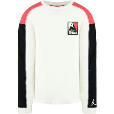 Nike Jordan Logo Lng Mouw Crew Wit Heren Winter Utility Thermische Top CT3382 100