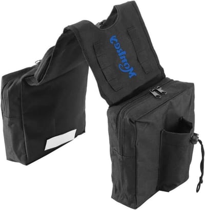 Zadeltas Brandstoftank - Motorfiets Tas - Motor Rijden - Waterdicht Oxford Materiaal - 67.5 x 20.5 cm - Zwart