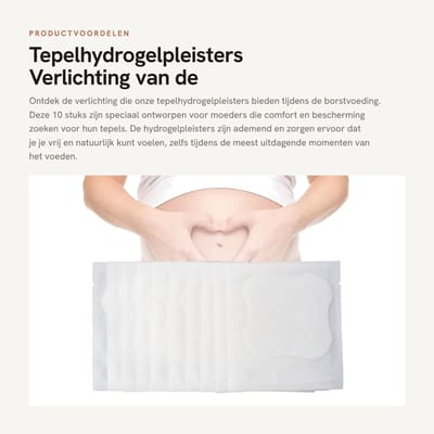 Dailygoods- Tepelhydrogelpleisters 10 Stuks - Tepelbeschermingsstickers - Tepelhoezen - Verlichting Borstvoeding - Hoogwaardige Kwaliteit - Verbeterde Werkefficiëntie - Tepelbeschermers
