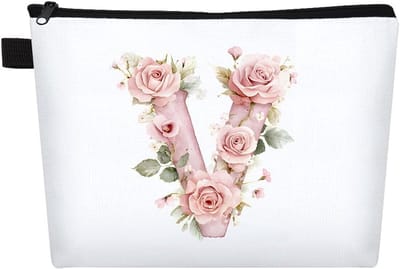 Persoonlijke A-Z Make-up Tas voor Vrouwen - Unieke Cosmetica Tas, Reis Toilettas, Bruidsmeisje Cadeau, Verjaardag Verrassing, Herinnering Make-up Tas