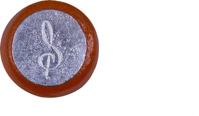 Lakzegel, Muzieksleutel, Ø18 mm