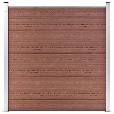 vidaXL - Schutting - 180x186 - cm - HKC - bruin
