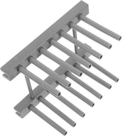 Plastic Dish Rack voor Afwas Verstelbare Organizer voor Borden Potdeksels Ruimtebesparende Droogrek voor Keukenopslag Afvoeren，grijs