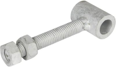 2x Ophangoog voor 16 mm duim | draadstang voor poortframe | Vuurverzinkt | set van 2 stuks