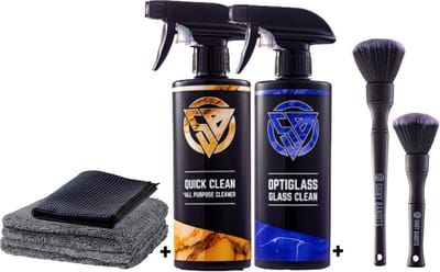 Shiny Bandits - Master Interieur Kit - Ruiten reiniger - Interieur cleaner - Detail borstels - Glas doek