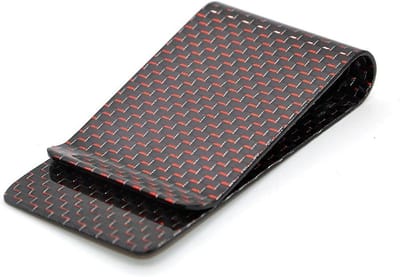 Stijlvolle Carbon Fiber Money Clip voor Bankkaarten en Contant Geld - Luxe en Duurzaam Design