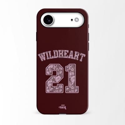 xoxo Wildhearts telefoonhoesje geschikt voor iPhone Air - She's a Wildheart - 21 - Trendy hoesje met opdruk - Beschermhoes shockproof case - Burgundy / Bordeaux rood