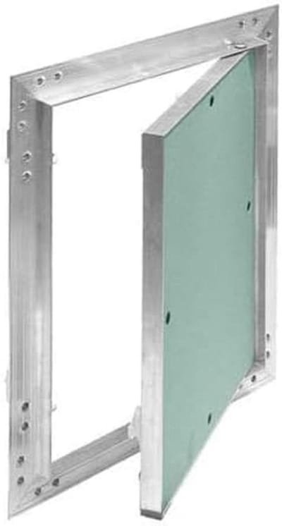Toegangsluik Gipsplaat - Inspectiepaneel Aluminium - Onderhoudstoegang Maken - Vochtwerend Gips - 30x30 cm - Wit