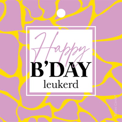 Set 5 kadokaartjes klein – gefeliciteerd - Happy Birthday - verjaardag - Wildcards