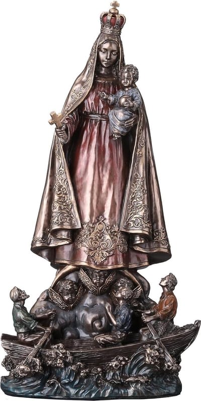 Veronese Design Beeld/figuur - Onze Lieve Vrouw met kindje Jezus - zeer gedetailleerd en mooi - (hxbxd)ca. 26,5cm x 14cm x 8,5cm