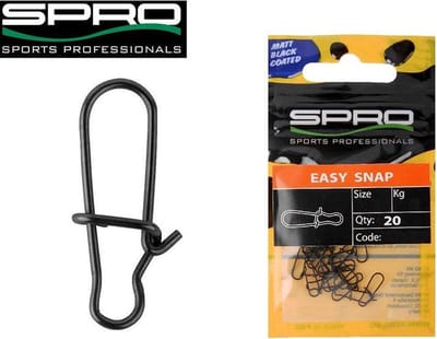 Matte Black Easy Snap SPRO - Maat 2 / 11KG