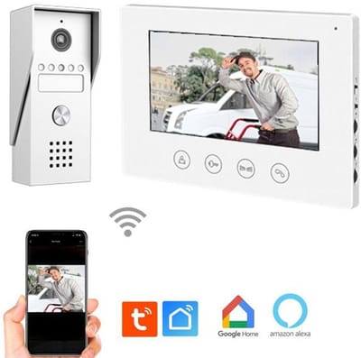 Videodeurintercomsysteem - KYF - Bedraad - Wi-Fi-verbinding - 7" touchscreen - 2 draden