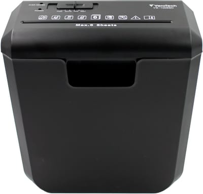 Verotech VS-1006SC - Papiervernietiger - Strip-Cut - 10L - Zwart