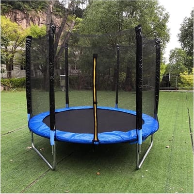 Trampoline veiligheidsnet - Vervangend net - Veilig Buiten Spelen - UV-bestendig en scheurvast - 10ft/6stokken - Blauw