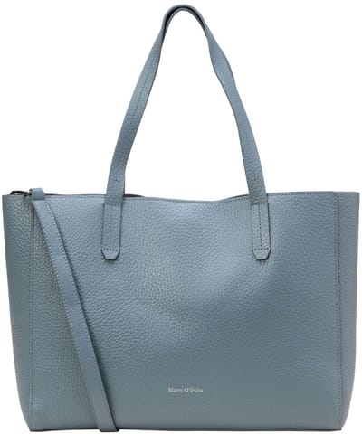 Marc O'Polo shopper schoudertas Busin Shopper Slate Blue blauwgrijs