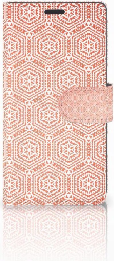 Book Case voor Sony Xperia Z3 Telefoon Hoesje Pattern Orange