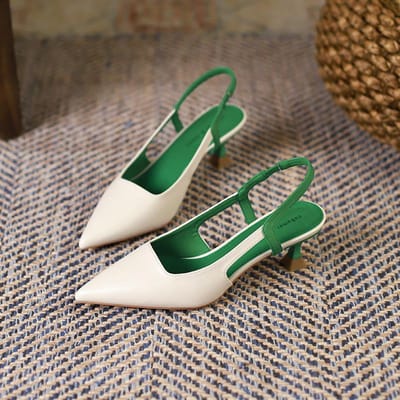 Dames Eenvoudig Temperament Achterkant Open Sandalen Dames Professioneel Woon-werkverkeer Baotou Sandalen Puntige Dunne Hak Enkele Schoenen Dames 39 gray