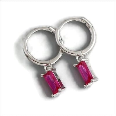 Aramat Jewels | Oorringen | 925 Zilveren Zirkonia Oorringen 10mm - Sprankelende Hoepel Oorbellen | Zilverkleurig-Roze | |3mm | Zilver | Kinderen, Volwassenen | Verkleurd niet