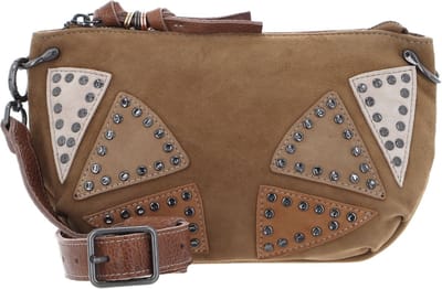 FREDsBRUDER Leren Schoudertas Wild Ones Round Crossbag Caramel Bruine