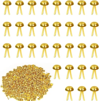 500 Stuks Splitpennen - Metalen Paper Fasteners voor Creatief Knutselen, Scrapbooking en Kantoorgebruik