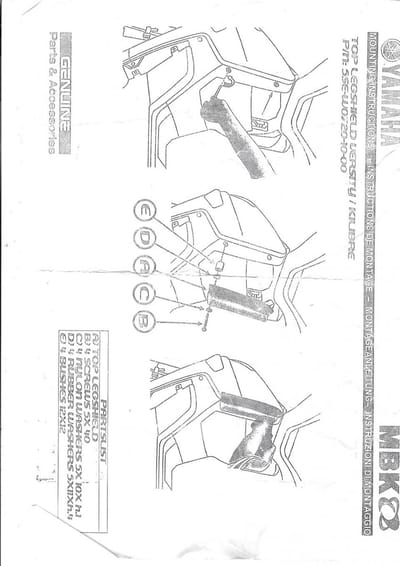 Paire Défleteur D&G fumés pour scooter Yamaha 300 Versity 5SE-W0720-10 Neuf