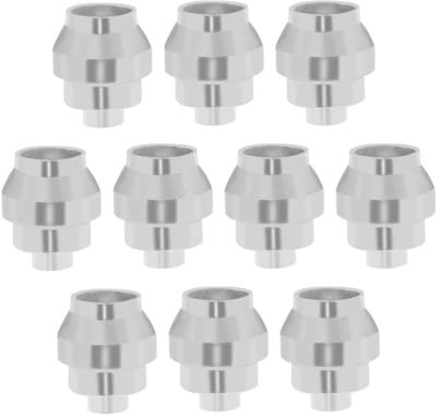 Dailygoods- Remkabel Eindkappen 10 Stuks - Aluminiumlegering - Herbruikbare Remkabel Covers - Accessoires Voor Fietsen - Duurzaam - Zilver - Remkabelafdekkapjes