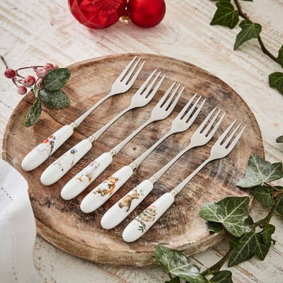 Wrendale - Set Dessertvorkjes - Christmas