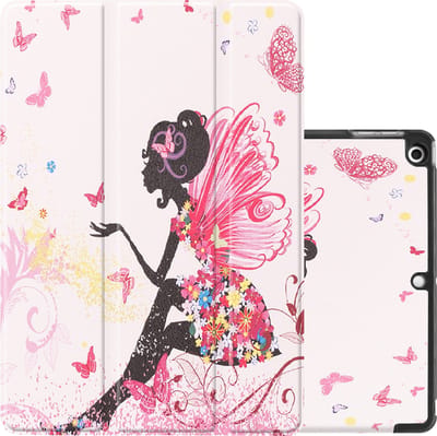 Hoes - Geschikt voor Apple iPad 8 (2020) - 10.2 inch - 8e Generatie - Dun & Stevig - Trifold Bookcase - Hard Cover - Hardcover Book Case - Tablet Hoesje - Elfje