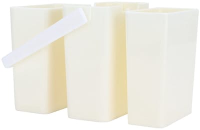 Dailygoods- Verfborstelhouder 3 Onderdelen - Afnembare Kwastbak - Waterbekers voor Aquarelverf - Opslag Penselen - Eenvoudig te Monteren - Kwastenset