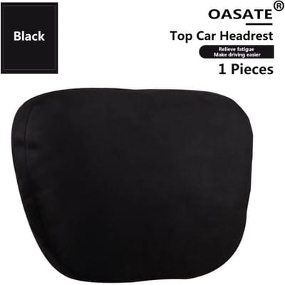 Appui-tête de voiture de qualité supérieure, siège de soutien du cou/Maybach Design classe S, oreiller de voiture doux et réglable universel, coussin de repos du cou 1pcsBlack black