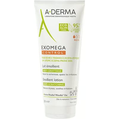 Body Lotion A-Derma Exomega Control Verlichting van jeuk en irritatie 200 ml