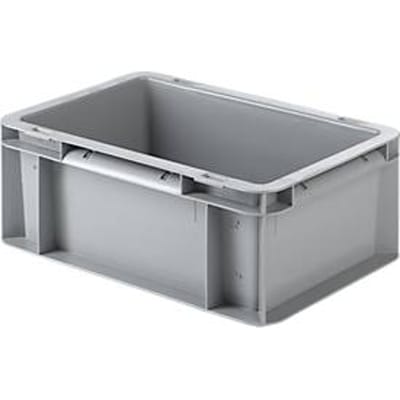 Bak in EURO-maat EF 3120, L 300 x B 200 x H 120 mm, zonder deksel, 4,2 l, grijs