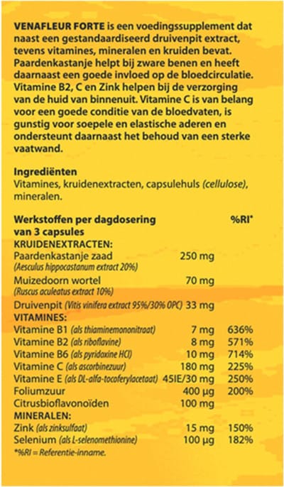 Bloem Venafleur Forte Capsules Zware Benen