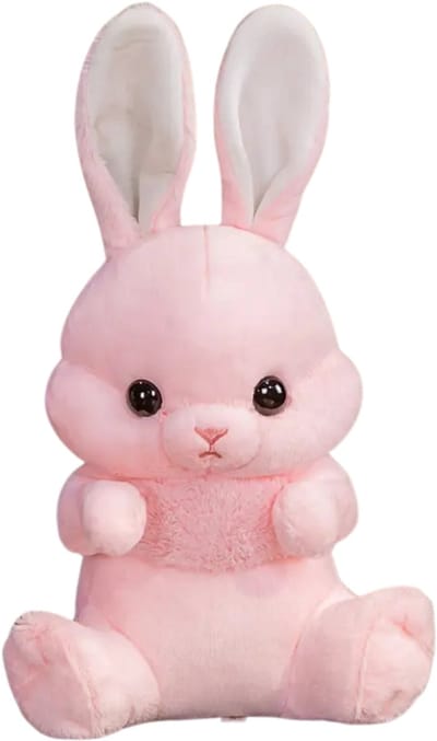 Livano Knuffel - Knuffelbeer - Knuffeldoekje - Groot - Meme - Baby - Konijn - Stuffed Animal - Plushie - Plush - Dier - Roze - 45cm
