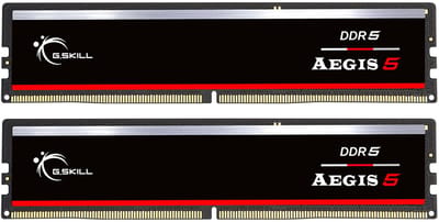 G.Skill AEGIS DDR5-6000 - 32GB - CL36 - Dual Channel (2 pcs) - AMD EXPO & Intel XMP - Zwart